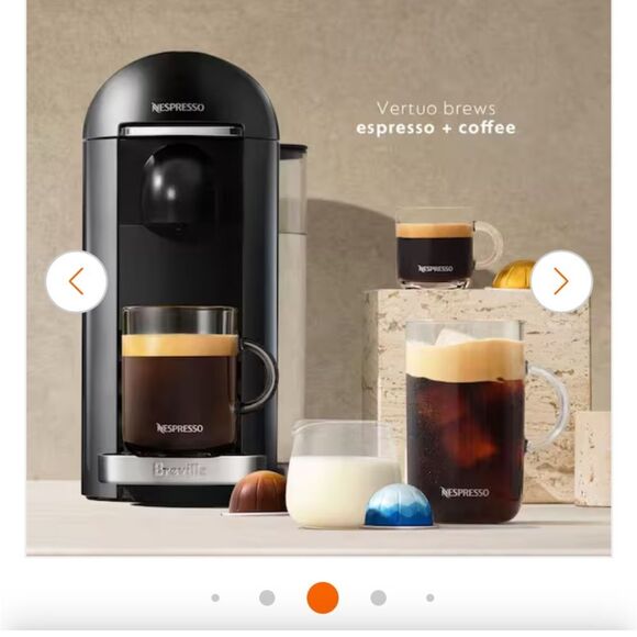 Breville Nespresso Vertuo Plus Espresso & Coffee Machine Black
New in Box - Picture 8 of 12